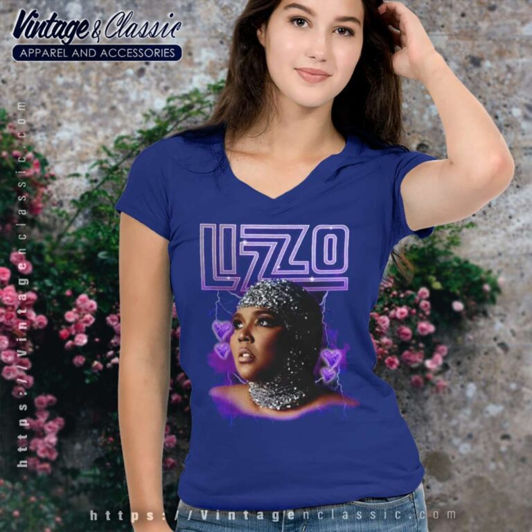 Lizzo Special Hearts Airbrush Mami Shirt V Neck TShirt Lizzo Special Hearts Airbrush Mami Shirt V Neck TShirt