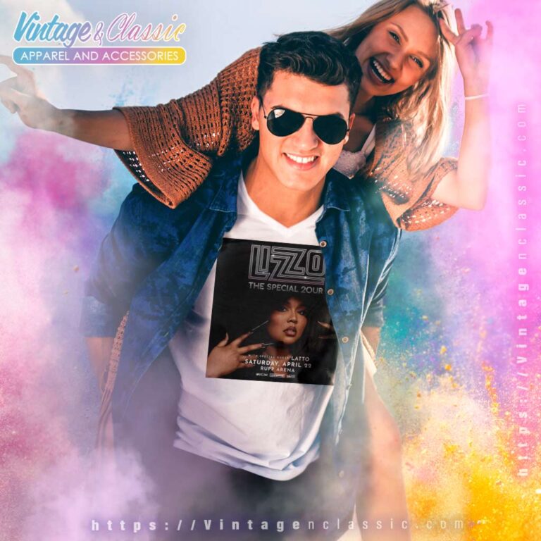 Lizzo With Special Guest Latto V Neck TShirt Lizzo With Special Guest Latto V Neck TShirt