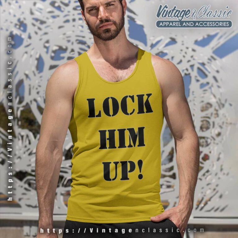 Lock Him Up Traitor Donald Trump Tank Top Racerback Lock Him Up Traitor Donald Trump Tank Top Racerback