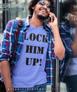 Lock Him Up Traitor Donald Trump V Neck TShirt