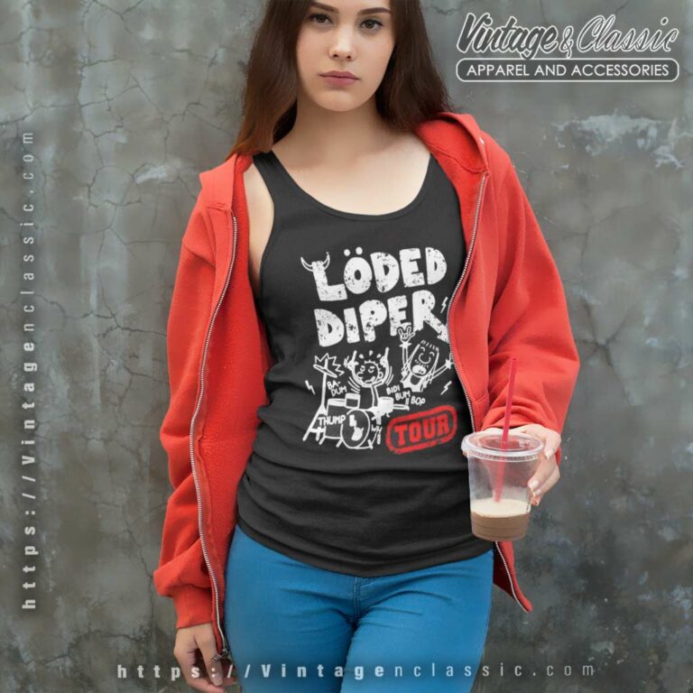 Loded Diper Tour 2023 Tank Top Racerback Loded Diper Tour 2023 Tank Top Racerback
