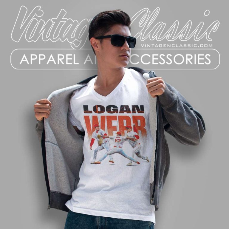 Logan Webb San Francisco Giants V Neck TShirt Logan Webb San Francisco Giants V Neck TShirt