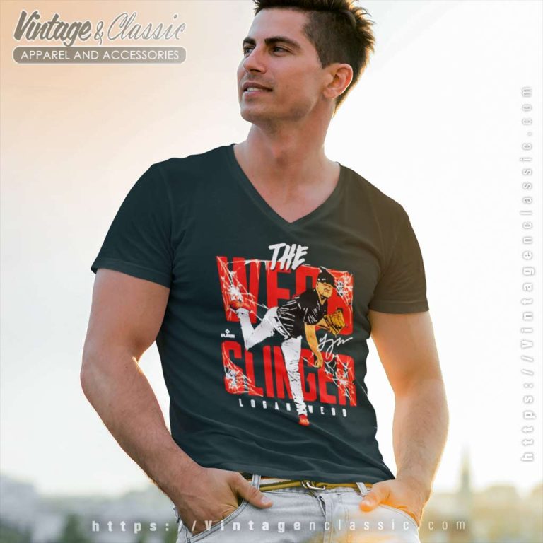 Logan Webb San Francisco Giants Webb Slinger V Neck TShirt Logan Webb San Francisco Giants Webb Slinger V Neck TShirt