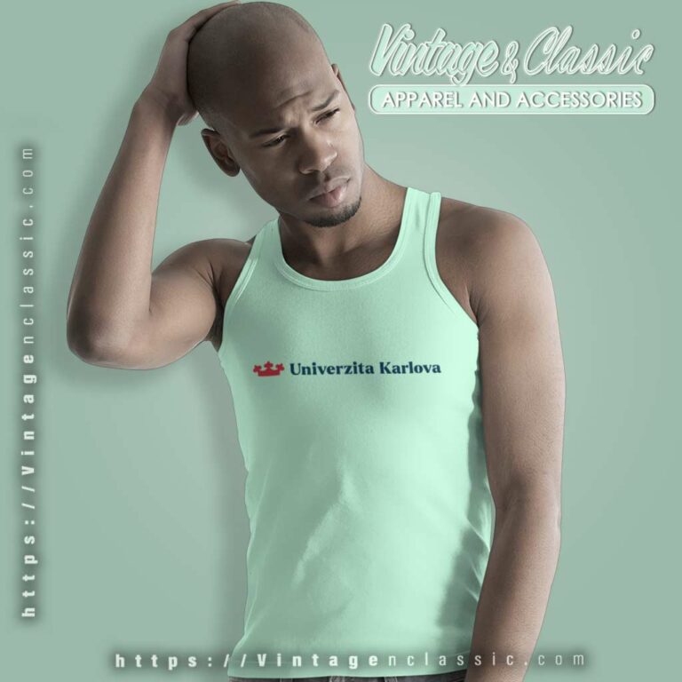 Logo Of The Charles University Tank Top Racerback Logo Of The Charles University Tank Top Racerback