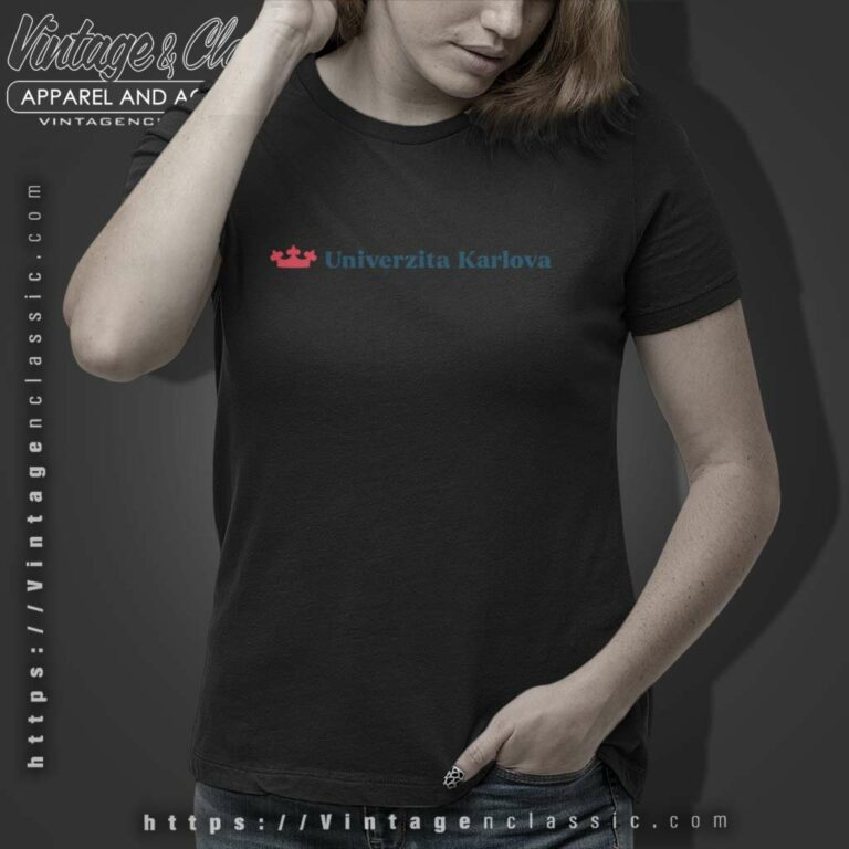 Logo Of The Charles University Women TShirt Logo Of The Charles University Women TShirt