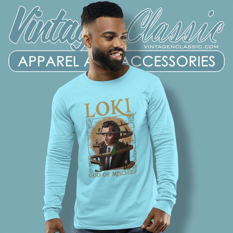 Loki Marvel Shirt God Of Mischief Season 2 Long Sleeve Tee Loki Marvel Shirt God Of Mischief Season 2 Long Sleeve Tee