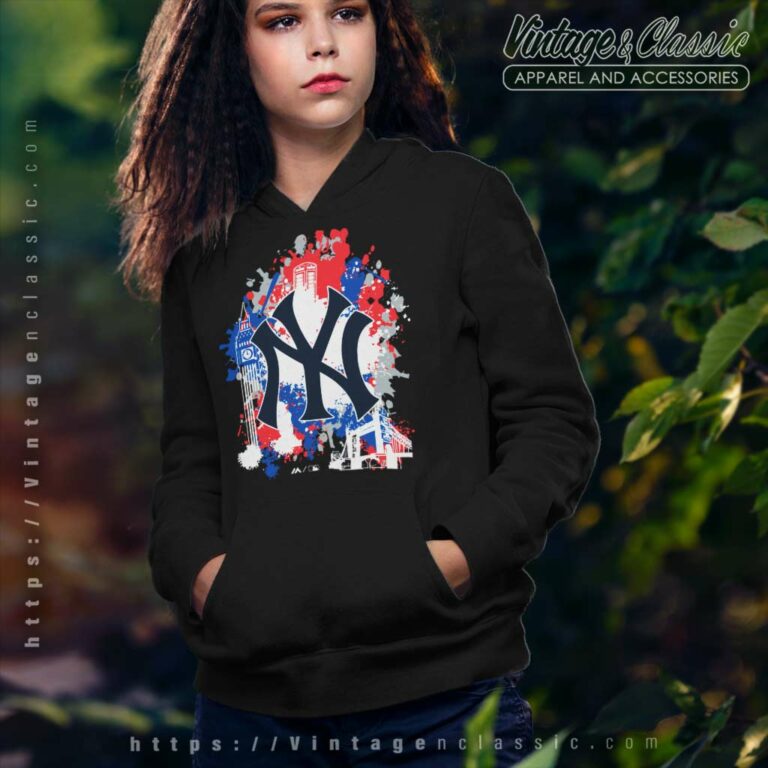 London Series Splatter New York Yankees Hoodie London Series Splatter New York Yankees Hoodie