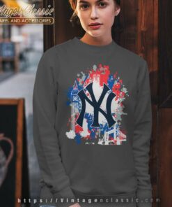 London Series Splatter New York Yankees Shirt 4 London Series Splatter New York Yankees Sweatshirt