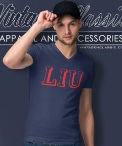 Long Island University V Neck TShirt