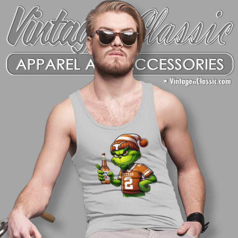 Longhorns Texas Grinch Beer Shirt Miller Lite Beer Tank Top Racerback Longhorns Texas Grinch Beer Shirt Miller Lite Beer Tank Top Racerback