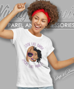 Look Like Barbie Smoke Like Marley Song Shirt 5 Look Like Barbie Smoke Like Marley Song Women T Shirt