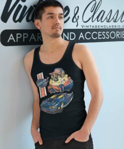 Looney Toons Tazmanian Devil Nascar Tank Top Racerback