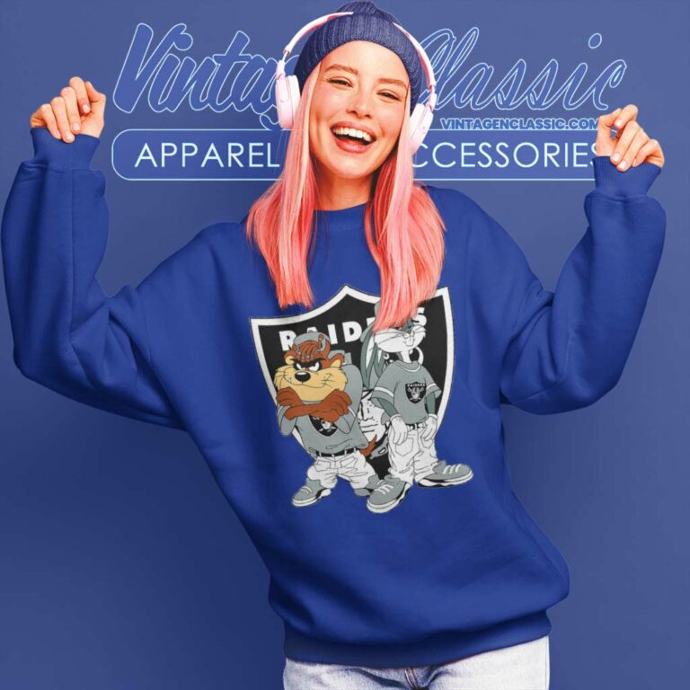 Looney Tunes Bugs And Taz Las Vegas Raiders Sweatshirt Looney Tunes Bugs And Taz Las Vegas Raiders Sweatshirt