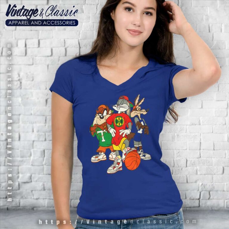 Looney Tunes Bugs Bunny Basketball V Neck TShirt Looney Tunes Bugs Bunny Basketball V Neck TShirt