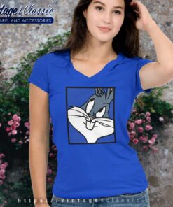 Looney Tunes Bugs Bunny Graphic V Neck TShirt
