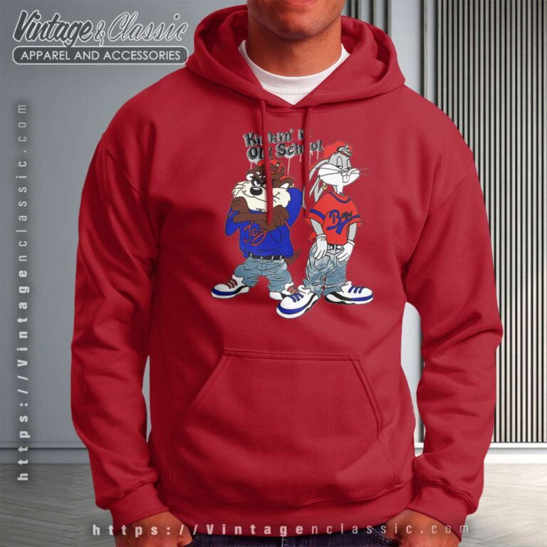 Looney Tunes Bugs Bunny Kickin It Old School Hoodie Looney Tunes Bugs Bunny Kickin It Old School Hoodie