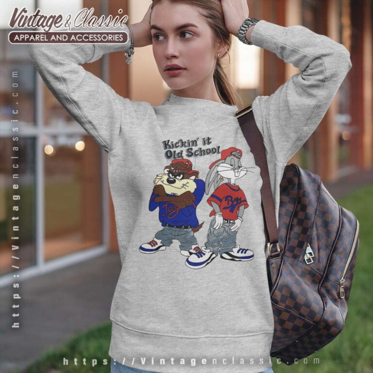 Looney Tunes Bugs Bunny Kickin It Old School Sweatshirt Looney Tunes Bugs Bunny Kickin It Old School Sweatshirt