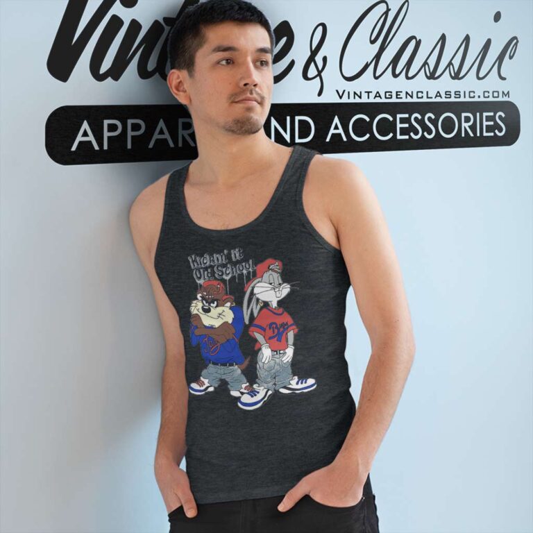 Looney Tunes Bugs Bunny Kickin It Old School Tank Top Racerback Looney Tunes Bugs Bunny Kickin It Old School Tank Top Racerback
