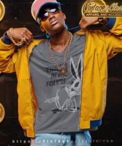 Looney Tunes Bugs Bunny Thats All Folks V Neck TShirt