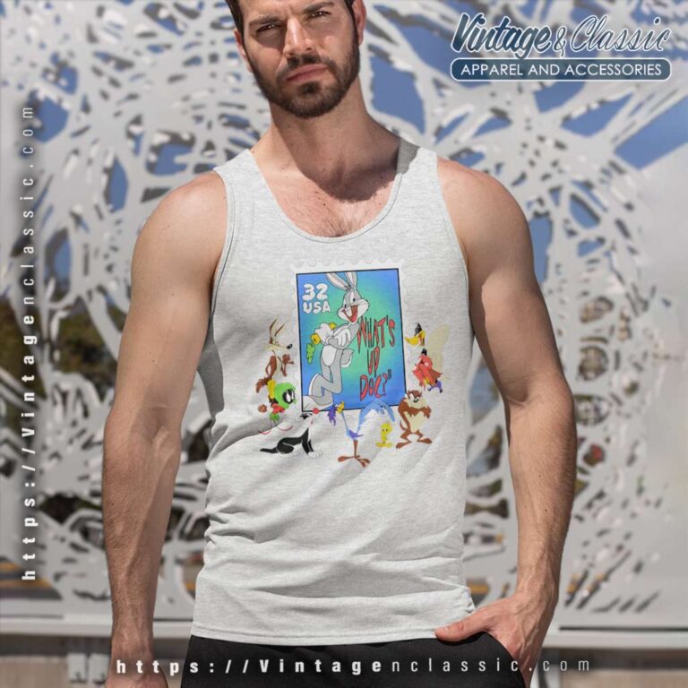 Looney Tunes Bugs Bunny Whats Up Doc Tank Top Racerback 1 Looney Tunes Bugs Bunny Whats Up Doc Tank Top Racerback 1