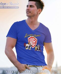 Looney Tunes Characters Warner Bros V Neck TShirt