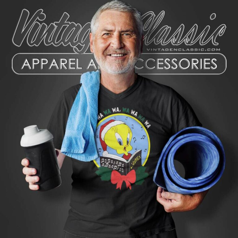 Looney Tunes Christmas Carol Song V Neck TShirt Looney Tunes Christmas Carol Song V Neck TShirt