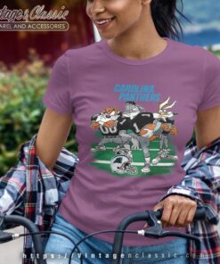 Looney Tunes Friends Carolina Panthers Shirt Women T shirt