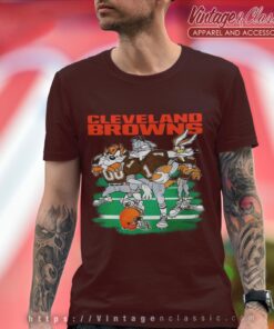 Looney Tunes Friends Cleveland Browns Shirt T shirt