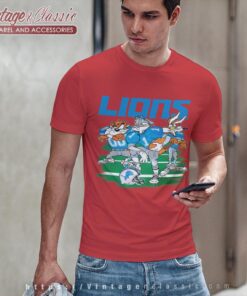 Looney Tunes Friends Detroit Lions Shirt T shirt