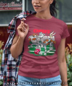 Looney Tunes Friends Kansas City Chiefs Shirt Women T shirt