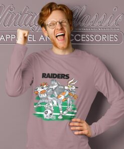Looney Tunes Friends Las Vegas Raiders Shirt Long Sleeve Tee