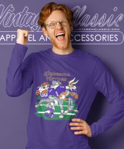 Looney Tunes Friends Minnesota Vikings Shirt Long Sleeve Tee