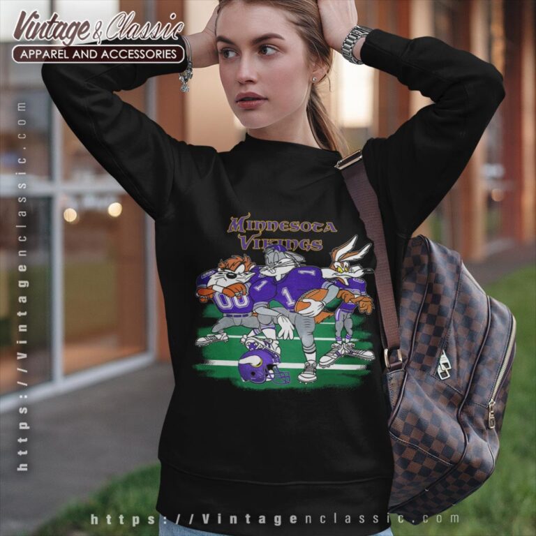 Looney Tunes Friends Minnesota Vikings Shirt Sweatshirt Looney Tunes Friends Minnesota Vikings Shirt Sweatshirt