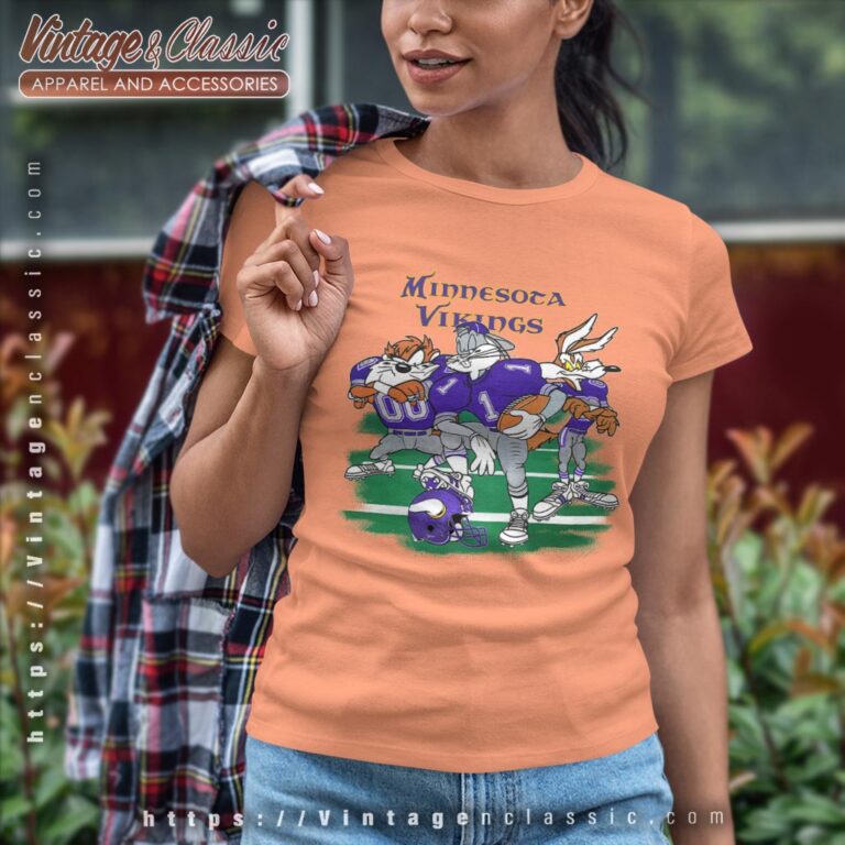 Looney Tunes Friends Minnesota Vikings Shirt Women T shirt Looney Tunes Friends Minnesota Vikings Shirt Women T shirt