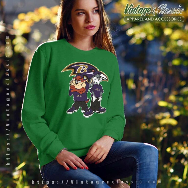 Looney Tunes Hip Hop Baltimore Ravens Sweatshirt Looney Tunes Hip Hop Baltimore Ravens Sweatshirt