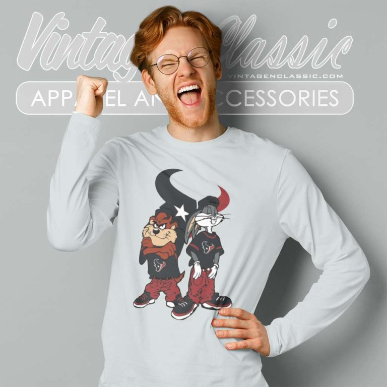 Looney Tunes Hip Hop Houston Texans Long Sleeve Tee Looney Tunes Hip Hop Houston Texans Long Sleeve Tee