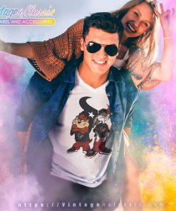 Looney Tunes Hip Hop Houston Texans V Neck TShirt