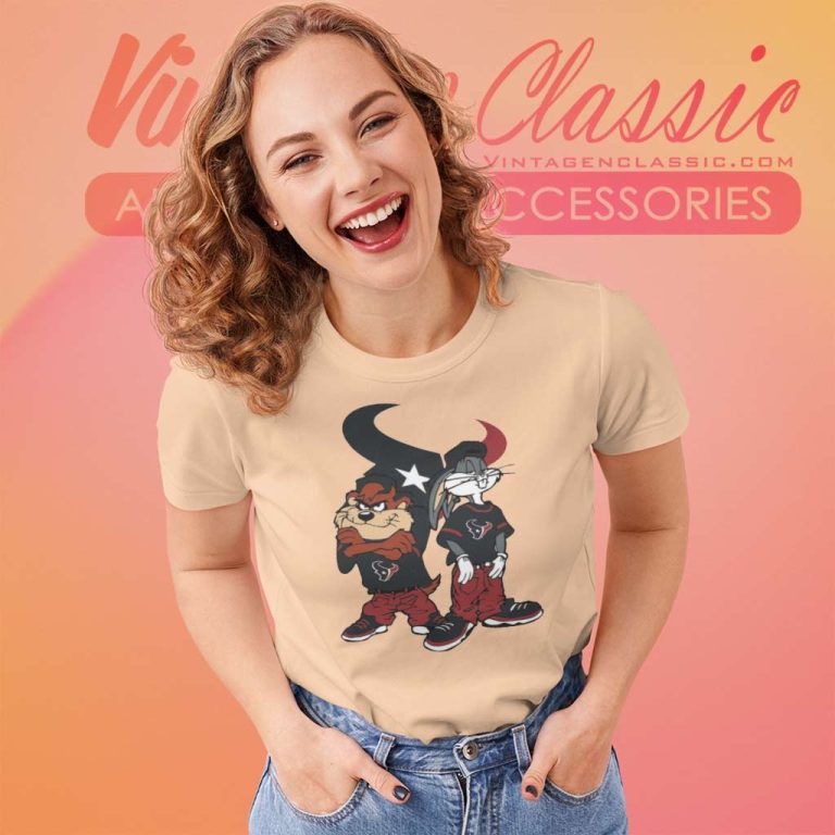 Looney Tunes Hip Hop Houston Texans Women TShirt Looney Tunes Hip Hop Houston Texans Women TShirt