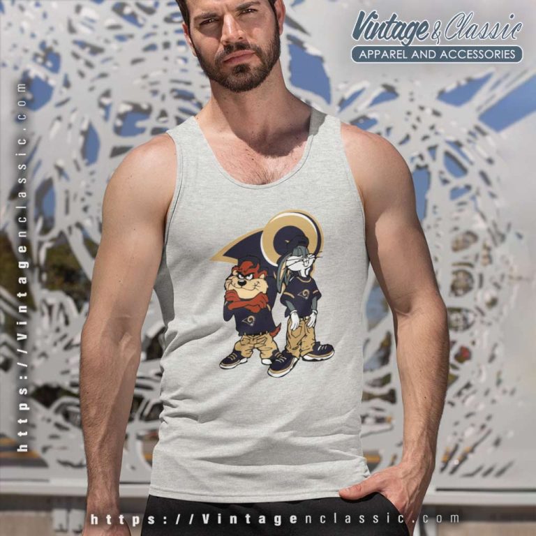Looney Tunes Hip Hop Los Angeles Rams Tank Top Racerback Looney Tunes Hip Hop Los Angeles Rams Tank Top Racerback