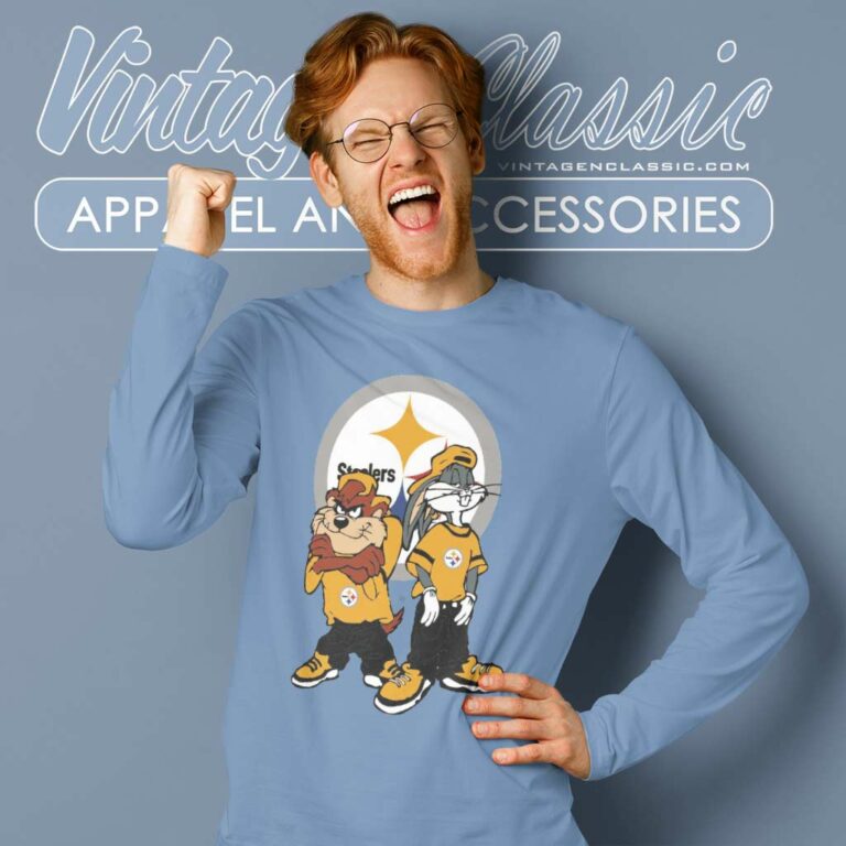 Looney Tunes Hip Hop Pittsburgh Steelers Long Sleeve Tee Looney Tunes Hip Hop Pittsburgh Steelers Long Sleeve Tee