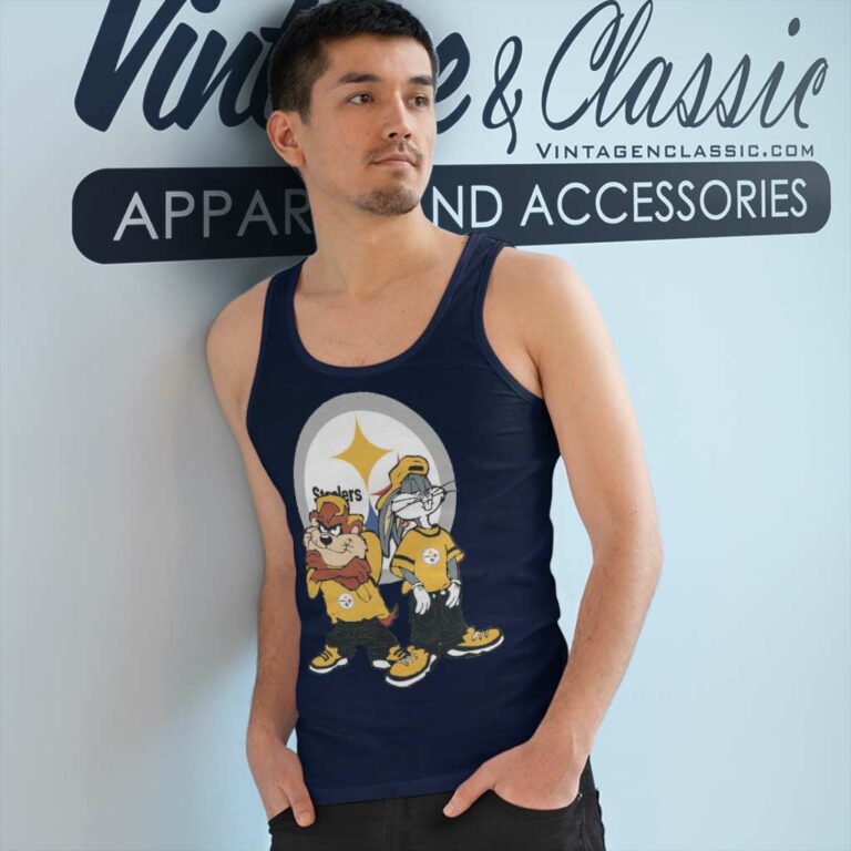 Looney Tunes Hip Hop Pittsburgh Steelers Tank Top Racerback Looney Tunes Hip Hop Pittsburgh Steelers Tank Top Racerback