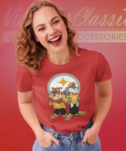Looney Tunes Hip Hop Pittsburgh Steelers Women TShirt