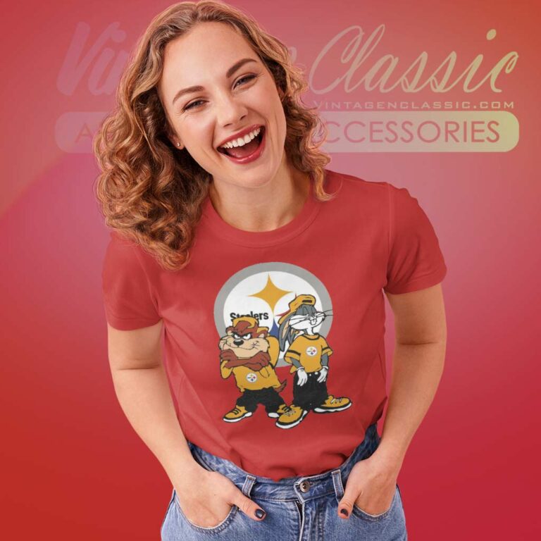 Looney Tunes Hip Hop Pittsburgh Steelers Women TShirt Looney Tunes Hip Hop Pittsburgh Steelers Women TShirt
