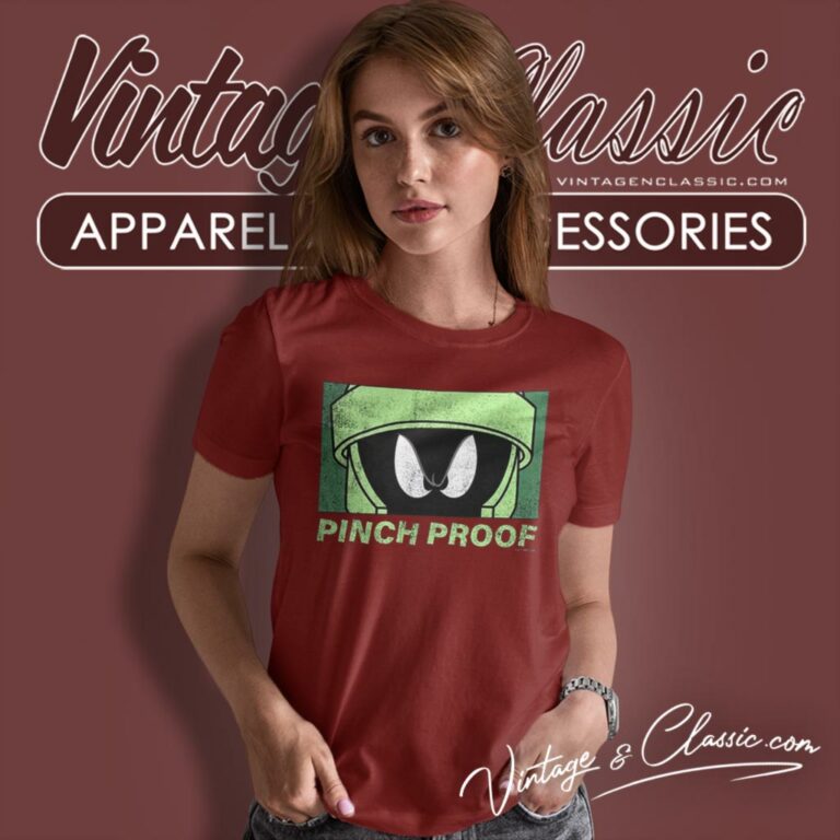 Looney Tunes Mad Engine Marvin Pinch Proof St Paddys Day Women T Shirt Looney Tunes Mad Engine Marvin Pinch Proof St Paddys Day Women T Shirt