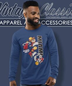 Looney Tunes Miami Heat Nba Long Sleeve Tee