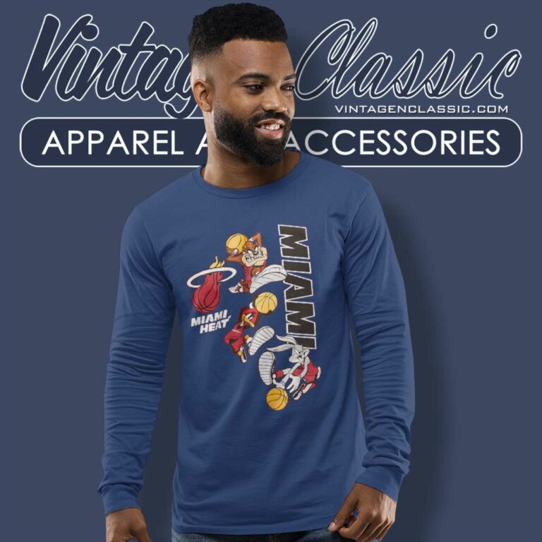 Looney Tunes Miami Heat Nba Long Sleeve Tee Looney Tunes Miami Heat Nba Long Sleeve Tee