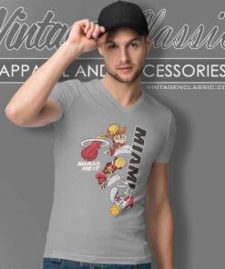 Looney Tunes Miami Heat Nba V Neck TShirt