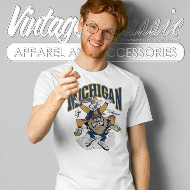 Looney Tunes Michigan Go Wolverines T Shirt Looney Tunes Michigan Go Wolverines T Shirt