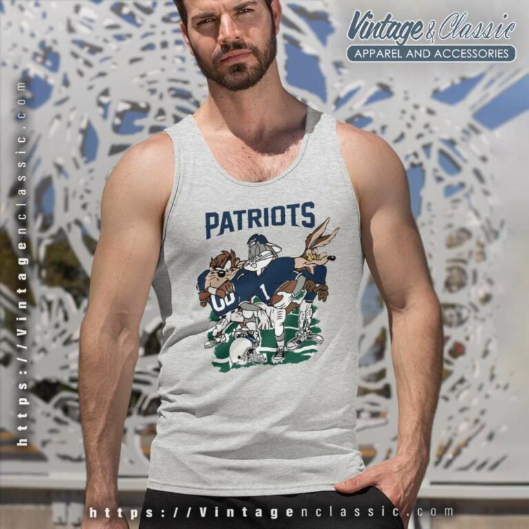 Looney Tunes New England Patriots Tank Top Racerback Looney Tunes New England Patriots Tank Top Racerback