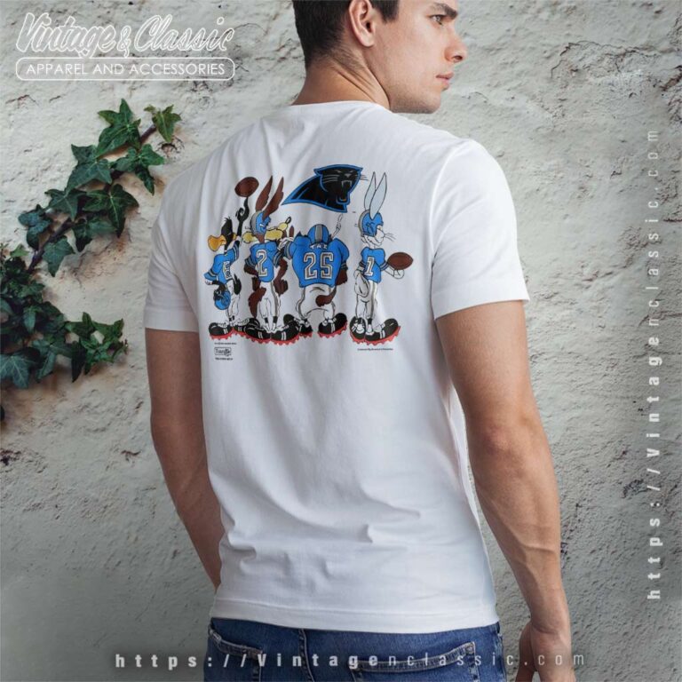 Looney Tunes Nfl Carolina Panthers T Shirt Back Side Looney Tunes Nfl Carolina Panthers T Shirt Back Side